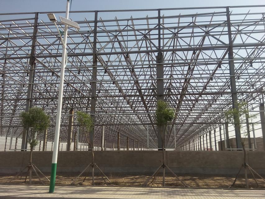 冷水江汽车工业厂房网架
